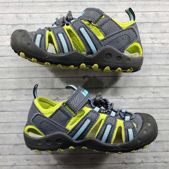 Kamik Toddler Size 11 Blue Gray Crab Water Sandals Closed Toe - Picture 6 of 10